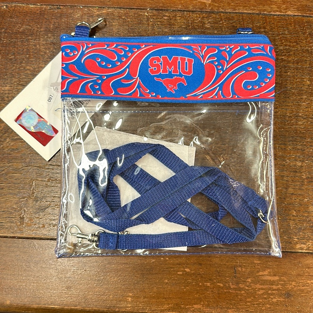 SMU College Game Day Bag (7.5” x 8”) - NWT